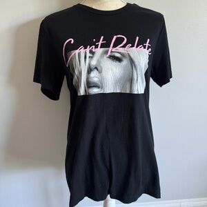 Jeffree Star Cosmetics Medium Can't Relate Black Short Sleeve Crew Neck Tee